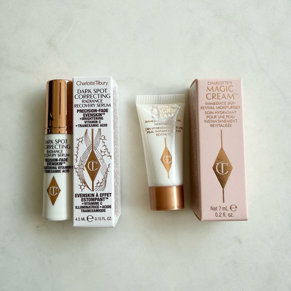 Charlotte Tilbury Magic Cream & Dark Spot Correcting Serum Duo - Travel Size